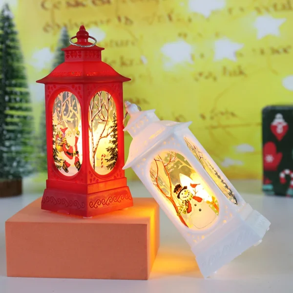 Christmas Santa Lantern Wind Lights Merry Christmas Decorations For Home Christmas Tree Ornaments Navidad Gifts New Year 2024 - Image 5