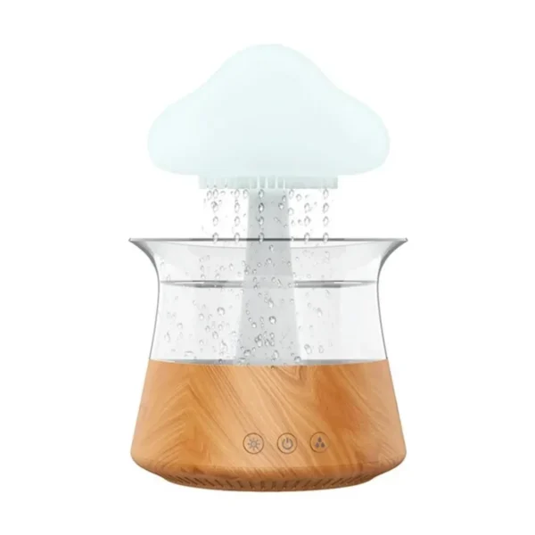 Rain Cloud Night Light humidifier with raining water drop sound and 7 color led light essential oil diffuser aromatherapy - Image 5